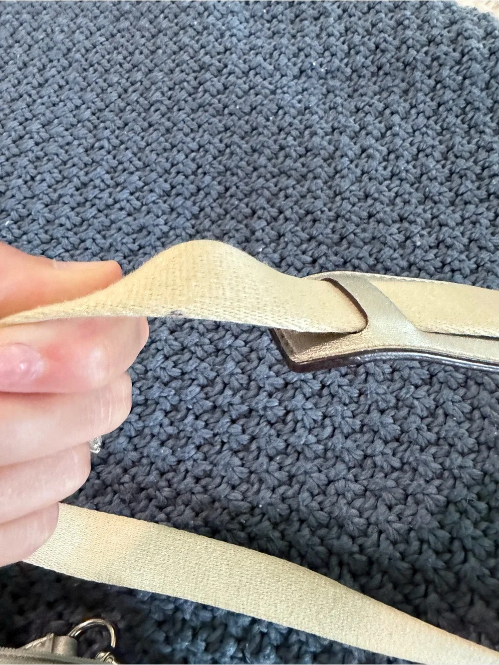 Coach Khaki and Chalk Signature Crossbody Bag